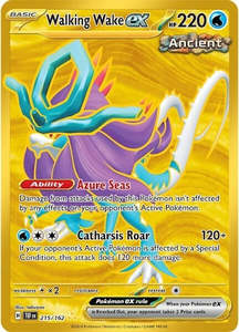 Scarlet Violet Single Cards: Walking Wake ex (215/162) (SV05: Temporal Forces)