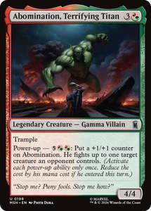 Scarlet Violet Single Cards: Abomination, Terrifying Titan (198) (Marvel Super Heroes)
