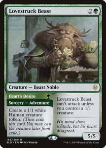 Scarlet Violet Single Cards: Lovestruck Beast (165) (Throne of Eldraine)