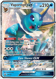Sun Moon Promos: Vaporeon GX - SM172 (SM172) (SM Promos)