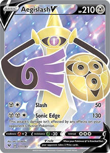 Our Best Selling Singles: Aegislash V (Full Art) (177/185) (SWSH04: Vivid Voltage)