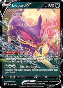 Liepard V (104/198) (SWSH06: Chilling Reign)