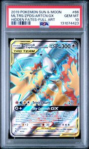 Pokemon: Moltres & Zapdos & Articuno GX - PSA 10