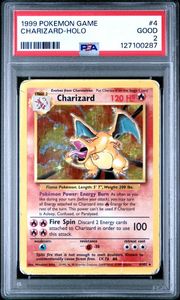 1999 POKEMON GAME #4 CHARIZARD-HOLO - PSA 2