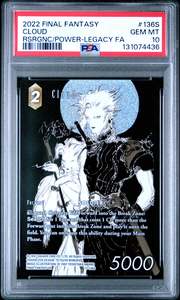2022 FINAL FANTASY RESURGENCE OF POWER #136S CLOUD RSRGNC/POWER-LEGACY FA - PSA 10