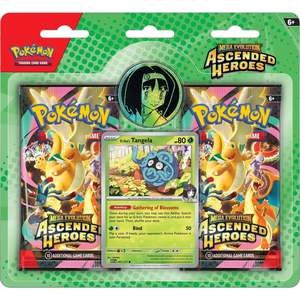 PRE ORDER - Pokemon TCG: Mega Evolution Ascended Heroes 2 Pack Blister (Erika OR Larry)
