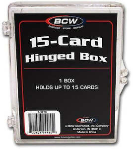 Accessories - Other: BCW Hinged Box 15 Count