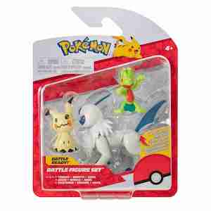 Pokemon Plushies: Treecko, Mimiku, Absol Battle Figure Pack