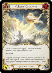 Monarch 1st Editon Singles: Celestial Cataclysm [MON062-RF] (Monarch)  1st Edition Rainbow Foil