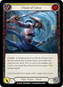 Crucible Of War 1st Edition Singles: Flood of Force [CRU055] (Crucible of War)  1st Edition Rainbow Foil