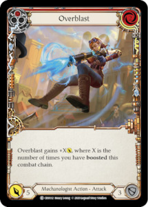 Crucible Of War 1st Edition Singles: Overblast (Red) [CRU112] (Crucible of War)  1st Edition Rainbow Foil