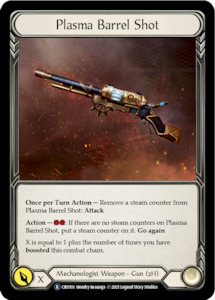 Crucible Of War Unlimited Singles: Plasma Barrel Shot [U-CRU101-RF] (Crucible of War Unlimited)  Unlimited Rainbow Foil