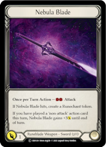 Crucible Of War Unlimited Singles: Nebula Blade [U-CRU139-RF] (Crucible of War Unlimited)  Unlimited Rainbow Foil