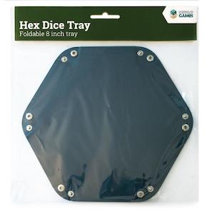 Dice Accessories: LPG Hex Foldable Dice Tray 6" Blue