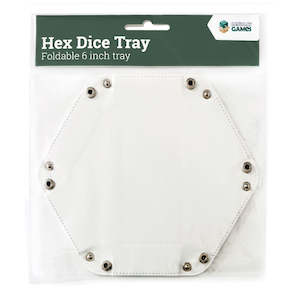 LPG Hex Foldable Dice Tray 6" White