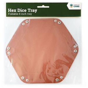 Dice Accessories: LPG Hex Foldable Dice Tray 8" Red