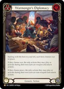 Fab Singles Legendary: Warmonger's Diplomacy (Cold Foil) [SUP270] (Super Slam) Cold Foil