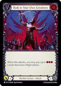 Fab Single Rare: Bask in Your Own Greatness (Red) [SUP098] (Super Slam)