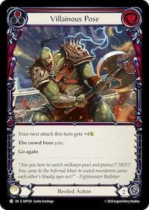 Fab Singles Commons: Villainous Pose (Red) [SUP120] (Super Slam)