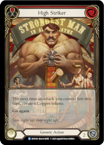 High Striker (Red) [EVR164] (Everfest) 1st Edition Extended Art Rainbow Foil