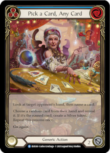 Pick a Card, Any Card (Blue) [EVR169] (Everfest) 1st Edition Extended Art Rainbow Foil