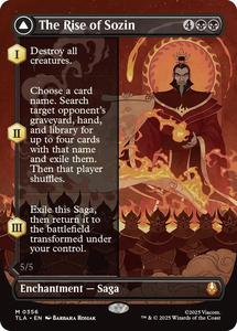 Mtg Singles Instock: The Rise of Sozin (Borderless) [Avatar: The Last Airbender]