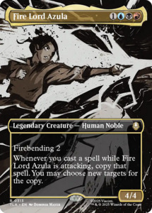 Mtg Singles Instock: Fire Lord Azula (0313) (Borderless) [Avatar: The Last Airbender]