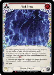 Flashfreeze [ELE092] (Tales of Aria) 1st Edition Rainbow Foil