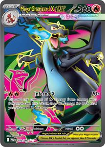 Pokemon Singles: Mega Charizard X ex (109/094) [Mega Evolution: Phantasmal Flames]