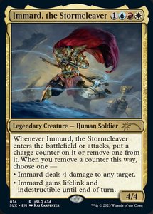 Mtg Singles Instock: Immard, the Stormcleaver [Secret Lair: Universes Within]