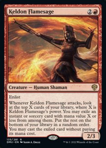 Mtg Singles Instock: Keldon Flamesage [Dominaria United]