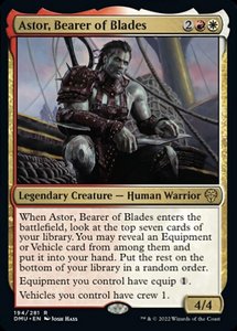 Mtg Singles Instock: Astor, Bearer of Blades [Dominaria United]