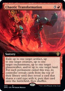 Mtg Singles Instock: Chaotic Transformation (Extended Art) [Dominaria United]