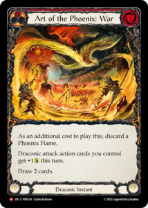 Fab Singles Magestic: Art Of The Phoenix War (Red) [PEN254] (Compendium of Rathe)  Rainbow Foil
