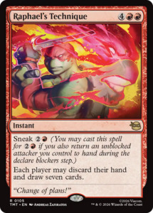 Mtg Singles Instock: Raphael's Technique [Teenage Mutant Ninja Turtles]