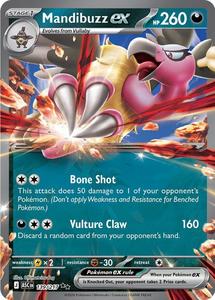 Pokemon Singles: Mandibuzz ex (139/217) [Mega Evolution: Ascended Heroes]