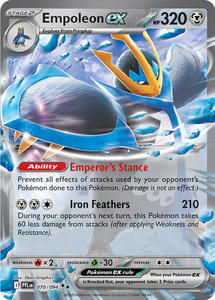 Pokemon Singles: Empoleon ex (070/094) [Mega Evolution: Phantasmal Flames]