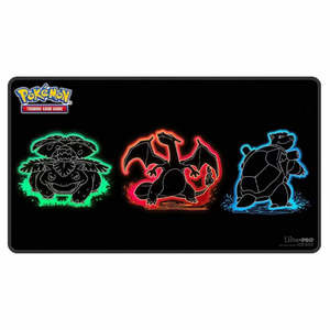 Pokemon Accessories: Pokemon Ultra Pro Foil Playmat - Neon Kanto Trio