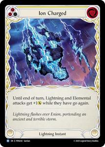 Fab Single Rare: Ion Charged (Yellow) (Rainbow Foil) [PEN242] (Compendium of Rathe)  Rainbow Foil