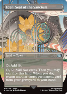 Mtg Singles: Eden, Seat of the Sanctum (Borderless) [FINAL FANTASY]