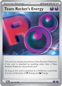 Pokemon Singles: Team Rocket's Energy (182/182) [Scarlet & Violet: Destined Rivals]