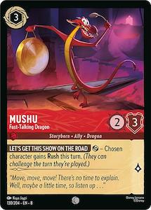 Lorcana Singles: Mushu - Fast-Talking Dragon (130/204) [Reign of Jafar]