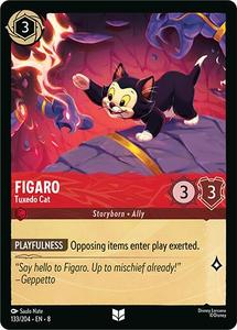 Lorcana Singles: Figaro - Tuxedo Cat (133/204) [Reign of Jafar]