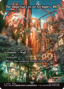 Mtg Singles: The Imperial City of Archades - Wall of Omens (Showcase) [FINAL FANTASY : Through the Ages]