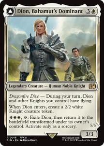 Mtg Singles: Dion, Bahamut's Dominant // Bahamut, Warden of Light [FINAL FANTASY]