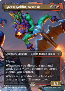 Mtg Singles: Green Goblin, Nemesis (Borderless) [Marvel's Spider-Man: Eternal-Legal]