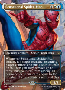 Mtg Singles: Sensational Spider-Man (Borderless) [Marvel's Spider-Man: Eternal-Legal]
