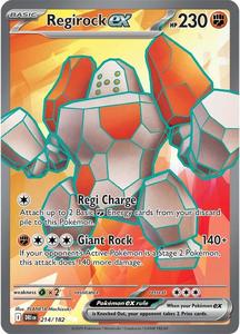 Pokemon Singles: Regirock ex (214/182) [Scarlet & Violet: Destined Rivals]
