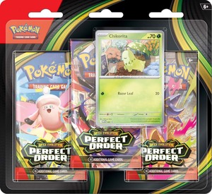 Pre Order: **PRE-ORDER** PKM Mega Evolution: Perfect Order - 3 Pack Blister