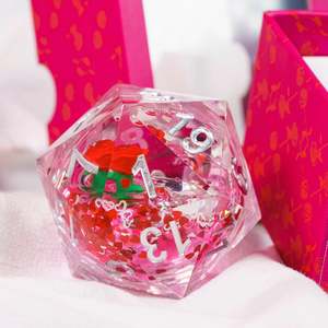 Dice: Sirius Dice – Valentine’s Rose Large D20